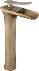 Смесител за мивка Rea Laguna antique Brush Gold high
