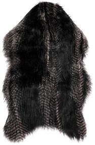 Черна изкуствена кожа Лисица, 50 x 80 cm - Tiseco Home Studio