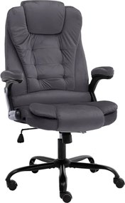 20569 vidaXL Офис стол, тъмносив, кадифе