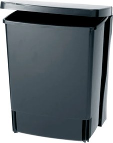 Кош за боклук за вграждане Brabantia Built-In 647043, 10 л, Широк отвор, Лесно почистване, Черен