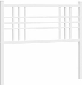 376403 vidaXL Метална резервна табла за легло, бяла, 107 см