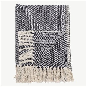 Синьо одеяло , 130 x 160 cm Throw - Bloomingville