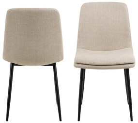 Кремав трапезен стол Becca - Actona