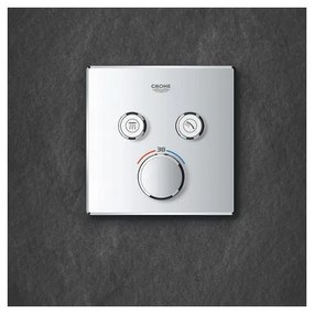 Термостатичен вграден кран 2 изхода Grohe ΙΙ-Silver Mat