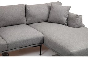Сив ъглов диван , десен ъгъл Leo - Artie