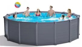 Intex - Сглобяем басейн с пясъчна помпа 478 х 124см RAPHITE GRAY PANELTM 26384NP