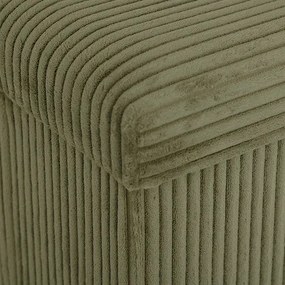 Пейка със съхранение atmosphera Arum, Рипсено кадифе, Сгъваема, 76x38 cm - Каки