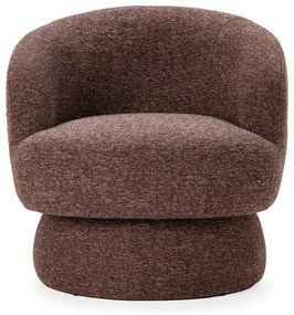 Лилаво/кафяво въртящо се кресло Dali – MOME