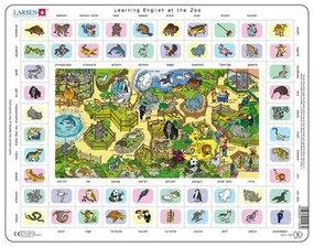 Larsen - Пъзел: Образователен – "Научи английски 5" – 70 части, голям