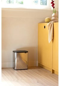 Кош за боклук Brabantia Bo Small 1006636, 12 л, Безшумно и плавно отваряне, Инокс