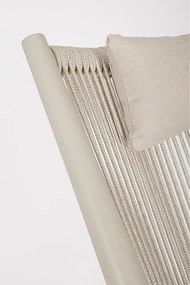 Бежов метален градински стол Aloha – Bizzotto