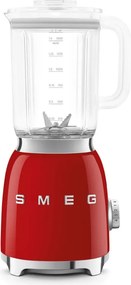 Блендер Smeg BLF03RDEU, 800W, 1.5 л, 18000 об/мин, 4 програми, 4 скорости + Пулс, Неръждаема стомана, Червен