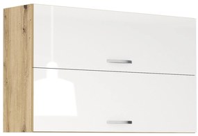 Горен кухненски шкаф Лорен 120/Бял гланц G35