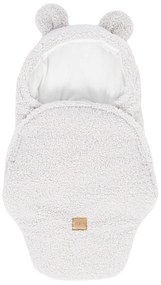 Бебешко одеяло от шерпа в цвят слонова кост 45x80 cm – Meowbaby