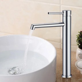 Стоящ смесител за умивалник ICF 1007002C, неръждаема стомана, хром, 28.8x21.2см