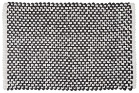 Черно-бял текстилен килим за баня 50x80 cm Covelo – Wenko