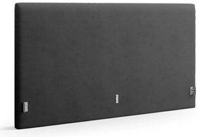 Антрацитна тапицирана табла за легло 190,5x100 cm Remo – Micadoni