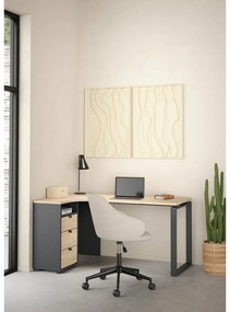 Работна маса с дъбов плот 100x150 cm Sign - Tvilum