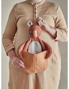 Кафява текстилна детска кошница за играчки 46x7,5x33 cm Toto – Bloomingville Mini