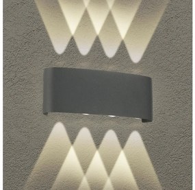 Brilagi - LED външно стенно осветително тяло FLAREBOX LED/8W/230V антрацит IP65