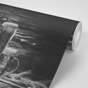Самозалепващ фототапет – Бирен фестивал в черно-бяло