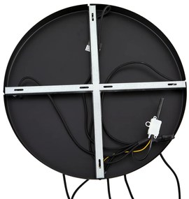 Хотелски шик висяща лампа черна и златна със зелено стъкло 5-лампи - Zuzanna