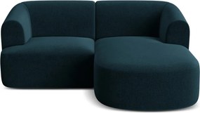 Кадифен ъглов диван в петролен цвят (десен ъгъл) Campi – Cosmopolitan Design