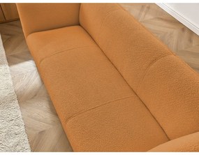 Диван от прежда с примки от букле в цвят горчица 242 cm Giorgia – Bobochic Paris