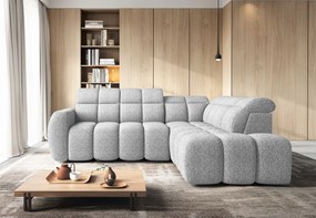 Ъглов диван Chicago-Бял-Десен