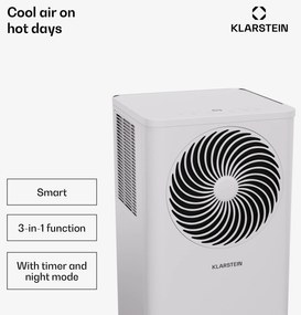 Klarstein Aero Ring 9K, Smart, климатик, 9 000 BTU, мобилен и интелигентен, за макс. 31 м², гласово управление