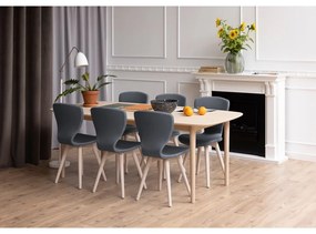 Сгъваема маса за хранене с плот от дъб 210x100 cm Aston - Actona