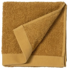 Жълта хавлиена кърпа от памук Golden, 100 x 50 cm Comfort Organic - Södahl