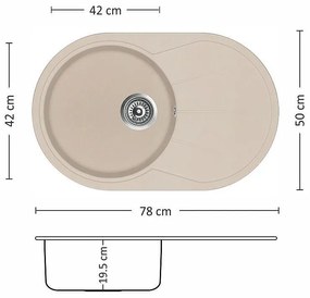 Leks LISA ROUND Мивка за вграждане