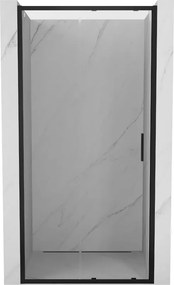 Mexen Exo плъзгаща се душ врата 105 см, прозрачна, черна - 8151-105-000-70-00