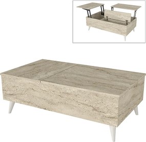 Sole melamine bedside table in walnut color 30x40x47,6см.