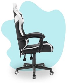 Детски стол за игра HC - 1004 черно и бяло