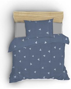 Синьо двойно спално бельо 200x200 cm Üçgen – Mijolnir