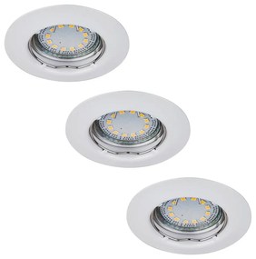 Rabalux 1046 - К-кт 3xLED Лампа за вграждане LITE 3xGU10-LED/3W/230V