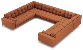 Ъглов диван в тухлен цвят ("U" форма) Bali – Cosmopolitan Design