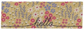 Изтривалка от кокосови влакна 40x120 cm Hello Scribbly Floral – Artsy Doormats