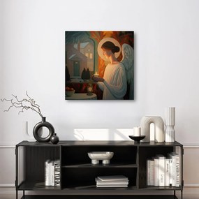 Картина на платно – Ангел със свещ