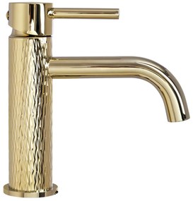 Смесител за мивка Rea Lungo Art Gold Low