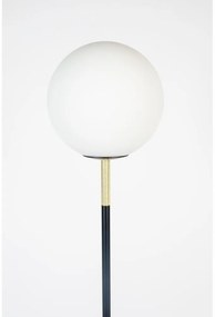 Черно-бялa подова лампа със стъклен абажур (височина 145 cm) Orion – Zuiver