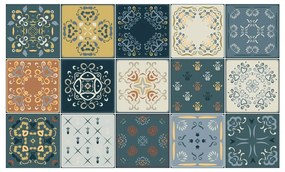 Комплект от 15 стикера за стена Плочки за стена Azulejos , 15 x 15 cm Rio Cuarto - Ambiance