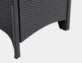 Комплект градински мебели в черно