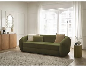 Зелен шенилов сгъваем диван 228 cm Neyo – Bobochic Paris
