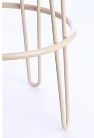 Кремав тапициран бар стол (височина на седалката 73 cm) Alice – Light &amp; Living
