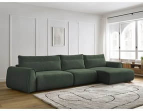 Тъмнозелен ъглов диван Aden – Bobochic Paris