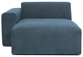 Син модулен диван от рипсено кадифе (ляв ъгъл) Sting – Scandic