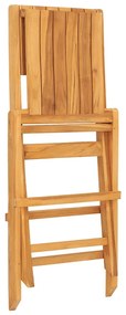 3155058 vidaXL Сгъваеми градински столове, 4 бр, 47x61x90 см, тик масив